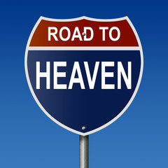 Road to Heaven Highway Sign