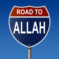 Road to Allah Highway Sign