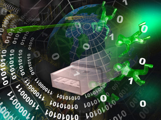 Space mans and digits