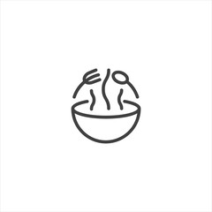 Food. Vector logo icon template