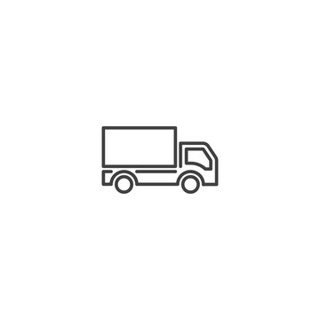 Delivery truck. Vector logo icon template