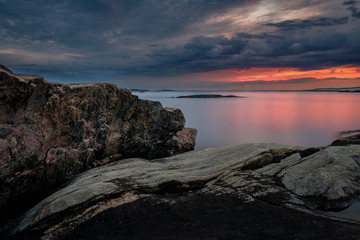 Sunset at Guttormsvauen Hvaler 