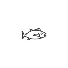 Obraz na płótnie Canvas Tuna fish. Vector logo icon template