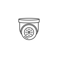 Security camera, video surveillance, CCTV vector icon illustration