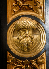 Italy, Florence. Bronze, gilt-coated doors of the Baptistery of San Giovanni - 