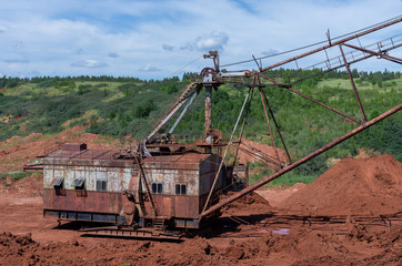 Giant excavator machinery industry