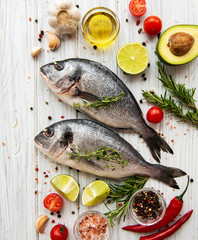 Fresh fish dorado