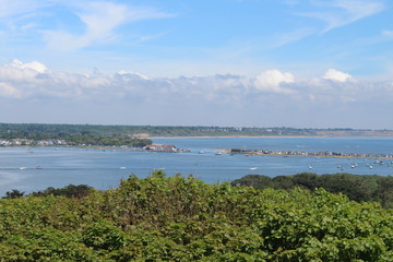 panoramic view of lake