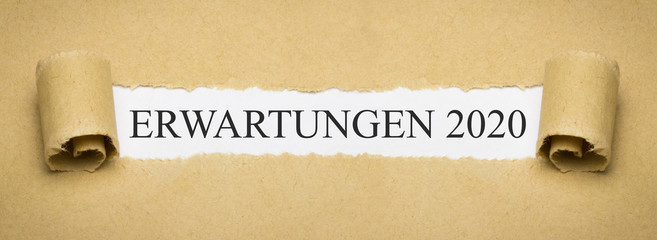 Erwartungen 2020