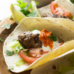 Lamb kofta wraps