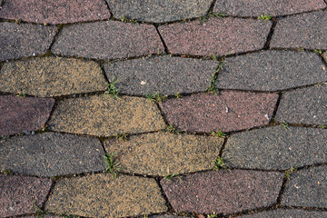 Colored concrete paving slab texture or background