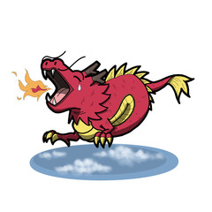 dragon of zodiac freehand sketch on white background
