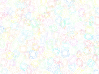 淡くてカラフルな散りばめた宝石の背景