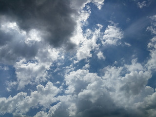 blue sky with clouds