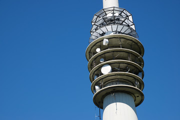 Telecommunications tower view