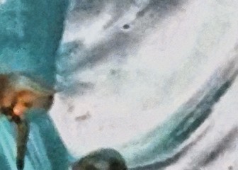 Abstract background in mixed colors. Oil and watercolor design elements. Design template for covers, posters and banners. Simple macro close-up paint brush strokes.