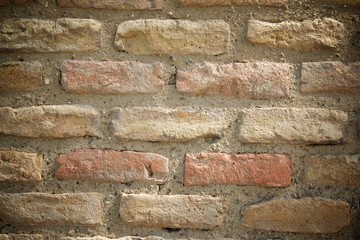Wall background view
