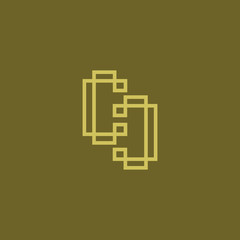 doubles C line logo and abstract log