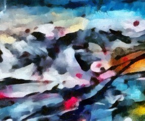 Abstract oil painting texture background.