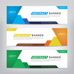 abstract banner template, vector illustration