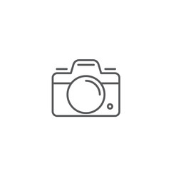 Camera flat vector icon, isolated on white background