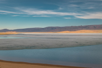 over lake