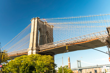 Fototapeta premium Beautiful view of Brooklyn Bridge