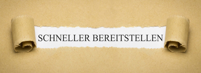 Schneller bereitstellen