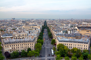 Fototapeta premium Panoramic view of Paris
