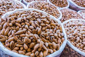 Dried food products sold at the Siab Bazaar  in Samarkand