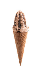 ice cream in a waffle cup