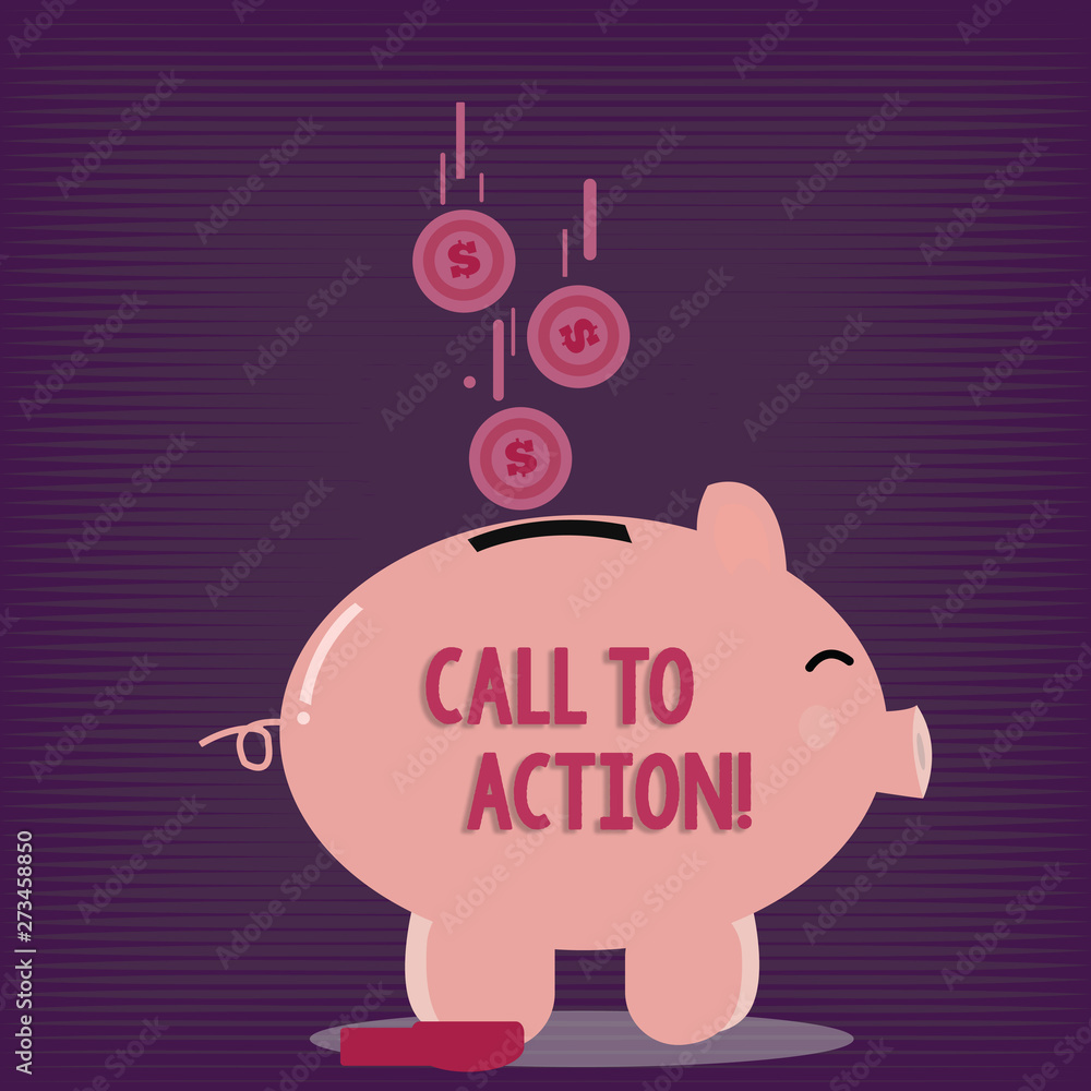 Poster text sign showing call to action. business photo showcasing most important part of online digital ma