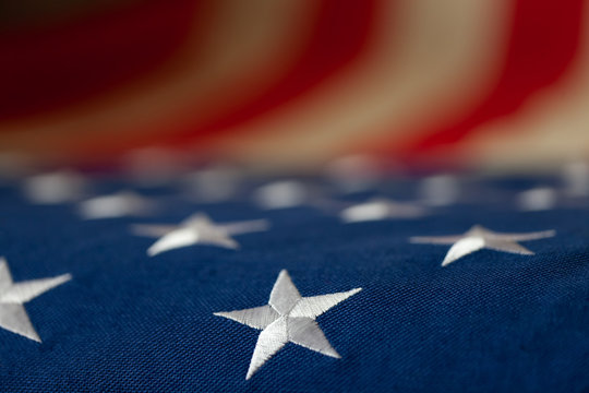 US Rustic Flag - Close Up Studio Shot