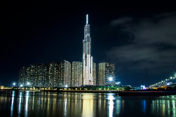 The tallest building in Vietnam is located on the Saigon River