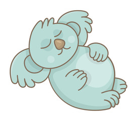 Koala. isolated on white background