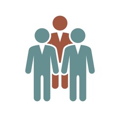 Business people related icon on background for graphic and web design. Simple illustration. Internet concept symbol for website button or mobile app.