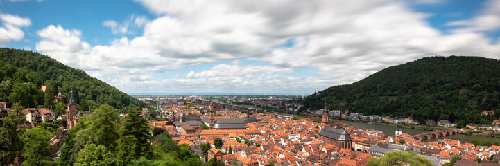 Fototapeta na wymiar Panorama of Heidelberg