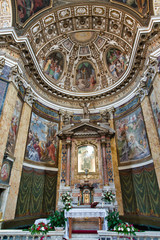 Beautiful church interior somewhere in Rome, Italy