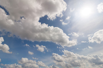 Background blue sky and cloud
