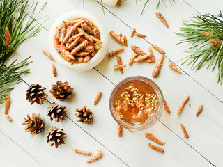 Pine cone tea