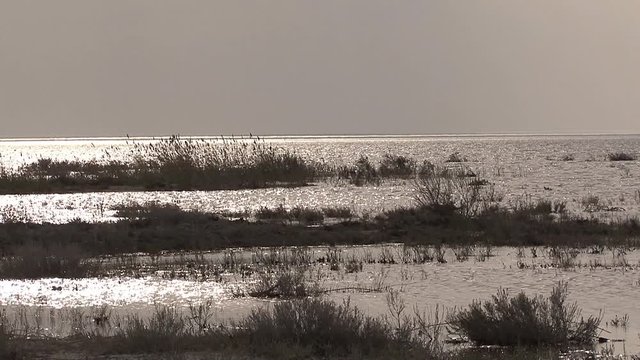 Kazakhstan. Plateau Ustyurt. Aral Sea. Clouds
