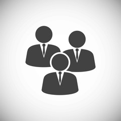 Business people related icon on background for graphic and web design. Simple illustration. Internet concept symbol for website button or mobile app.