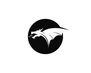 Dragon logo vector template icon vector ilustration