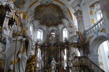Barocker Innenraum Kirche Vierzehnheiligen