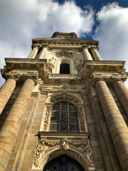 Notre-Dame-en-Saint-Melaine Rennes Contre plongée de face