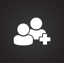 Business people related icon on background for graphic and web design. Simple illustration. Internet concept symbol for website button or mobile app.