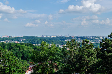 Fototapeta na wymiar panorama Lwowa 