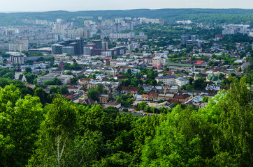 Fototapeta na wymiar panorama Lwowa 