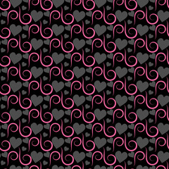 seamless pattern with hearts for your design