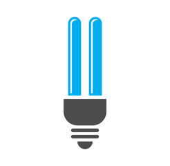 Bulb icon on background for graphic and web design. Simple illustration. Internet concept symbol for website button or mobile app.